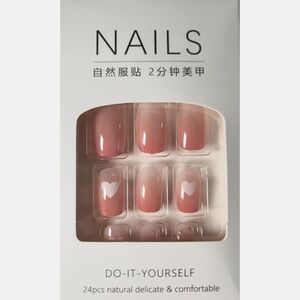 Hearts n Ombre - Press-on Nails - 24pcs